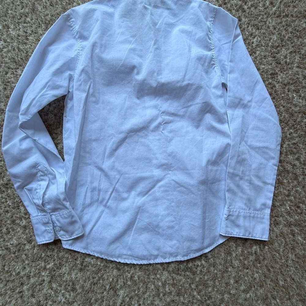 H&M Boys White Casual Button-Down Shirt Sz 10 yrs